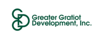 Greater Gratiot Development Inc. logo with green design.
