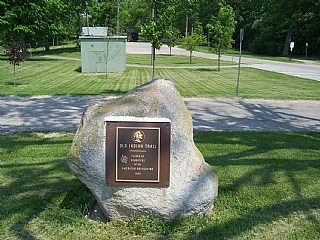 Woodland Park Indian Trail Marker