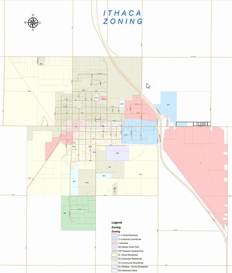 City of Ithaca Zoning Map