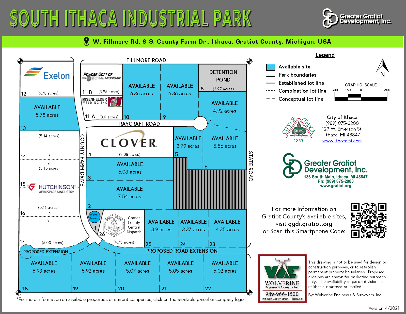 south ithaca industrial park map